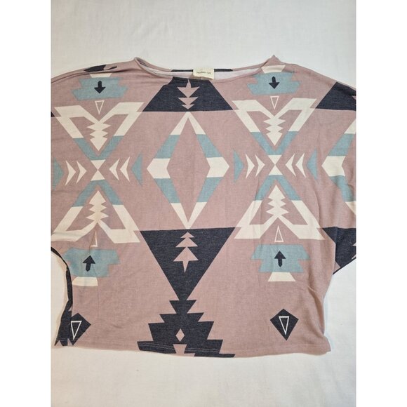 Ordinary Day Womens Top Dolman sleeves Aztec print Stretch Size 3X - Picture 4 of 16